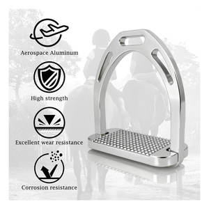 Estribos de Seguridad Reutilizables de Acero Inoxidable Ligeros de Primera Calidad para Montar a Caballo, Saltos y Doma, Compatibles con Montar a Caballo al Estilo Occidental e Inglés - Product Image 2