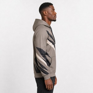 Premium Men <b>Sublimation</b> <b>Hoodie</b> Custom Sportswear Men <b>Sublimation</b> <b>Hoodie</b> With Full Print Polyester Fabric Breathable Construction - Product Image 4