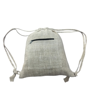 Premium Handmade 100% Hemp <b>Drawstring</b> <b>Backpack</b> Eco Friendly Sustainable Hemp Sack Large Capacity Gym Swimming Cotton Carrying - Product Image 2