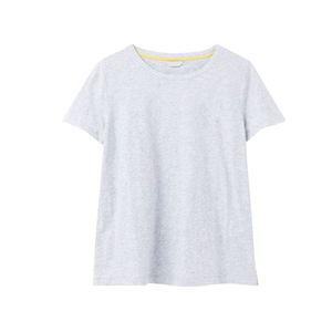Women's Regular Fit Crew Neck Solid Color Short Sleeve T-Shirt Lightweight Breathable Cotton Jersey Casual Spring Summer Wear - Product Image 2