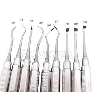 Instrumentos Dentales, Raspadores Manuales, Juego de 6 Piezas, para Prácticas Dentales, Exámenes Profesionales, Acero Inoxidable - Product Image 5