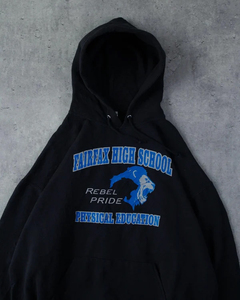 เสื้อฮู้ดดี้ Fayreux High School Rebel Pride สำหรับผู้ชาย ทรงโอเวอร์ไซส์ ผ้าฝ้ายเฟรนช์เทอร์รี่ สไตล์ลำลอง เหมาะสำหรับฤดูใบไม้ร่วง - Product Image 2