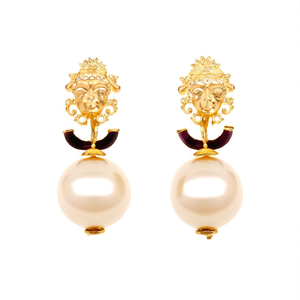 18K Gold Plated Imitation Pearl Zircon Earring and Necklace Set-Trendy Wedding Fashion Jewelry - Product Image 2