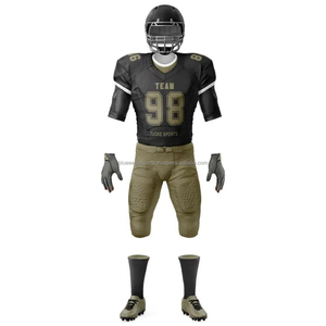 Vente en gros d'uniformes de football américain BLUE EAGLE SPORTS unisexes, 100% polyester, haute qualité, résistants, maille extensible respirante, séchage rapide - Product Image 1