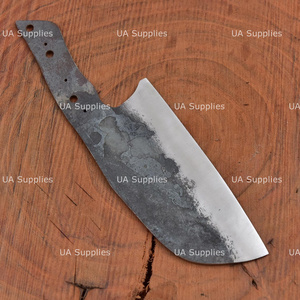 Cuchillo de Chef Forjado a Mano, Hoja en Bruto de Acero de Alto Carbono 1095, 55 HRC, Cuchillo para Cortar Huesos, Fabricación de Cuchillos de Chef DIY con Espiga Completa, OEM - Product Image 4
