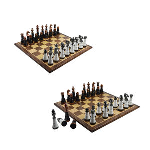 Juegos de Ajedrez Esmaltados Hechos a Mano con Material Sólido y Aspecto Moderno, Juego Decorativo de Entretenimiento - Product Image 3