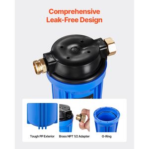 Sistema di filtrazione dell'acqua per camper: rimuove sedimenti, cloro, cattivi gusti e odori - Componente del sistema di filtraggio dell'acqua potabile/lavabile per camper - Product Image 5