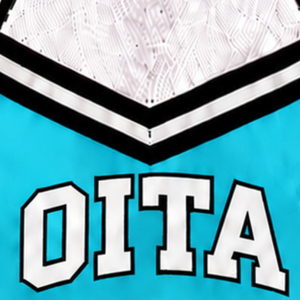 Haut court bleu aqua pour cheerleading, uniforme de danse pour compétition d'équipe, tenue de sport pour performance et entraînement athlétique - Product Image 6