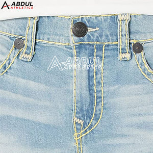 Pantalones Cortos de Mezclilla a la Moda para Hombre, Ropa Casual de Verano, Cómodos, Duraderos, Elegantes, Atuendo Diario, Estilo Urbano Moderno - Product Image 3