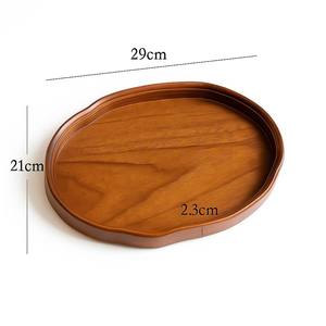 Plateau de service élégant en bois, fait main, en bois naturel, écologique, multifonctionnel, plateau décoratif pour fruits, planche à fromage, décoration d'intérieur - Product Image 5