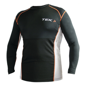 B a u e r NG Base Layer Hockey Base Layer Haut à manches longues (Noir) (Taille M) Base layer Protection du cou Résistance aux coupures Kevlar - Product Image 2