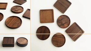 [HOT SELLING] | Customized Wooden Coasters Solid Beech Wood <b>Pad</b> For Mug Glass Beverage <b>Heat</b> Resistance <b>Pad</b> from Vietnam - Product Image 3