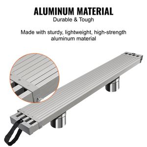 "Scaffold Plank Aluminum Telescoping Work <b>Platform</b> 15ft 500lbs Capacity 12.5" Width Extension Staging" - Product Image 4