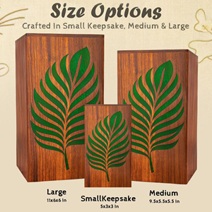 Premium Funeral Memorial Wooden Urn Wooden Urn for Adult Cremation Ashes Customized Wooden Memorial Ash by AYAANS - Product Image 6