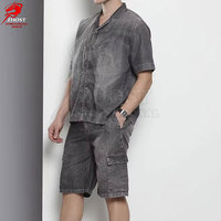 Ensembles de shorts en jean pour hommes, matière douce et résistante, coupe décontractée, vêtements élégants et décontractés pour les voyages et le confort du week-end