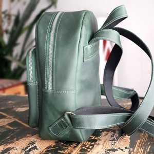 Custom Logo Genuine Leather Mini <b>Backpack</b> <b>Women</b> Small Cowhide Other <b>Backpacks</b> Luxury Lady <b>Travel</b> Bag OEM LSBP-0034 - Product Image 6