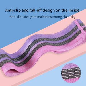 Bandes de Résistance en Tissu Antidérapantes en Gros, Bandes Élastiques Premium pour Yoga et Fitness, Bande de Cercle pour les Hanches Personnalisable, Bande d'Entraînement pour les Fessiers - Product Image 2