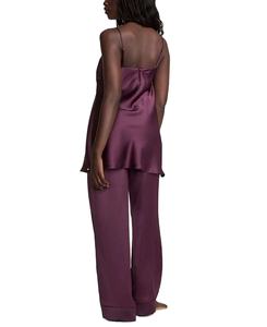 Pyjama en satin pour femmes, élégant et confortable, pyjama en satin deux pièces pour femmes - Product Image 6