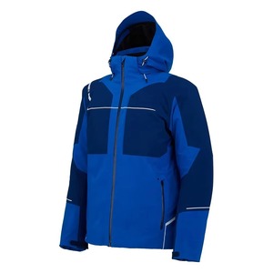Chaqueta Impermeable con Capucha, Diseño Color Block, Cierre de Cremallera, Corte Regular, para Invierno y Actividades al Aire Libre, Material de Poliéster - Product Image 5
