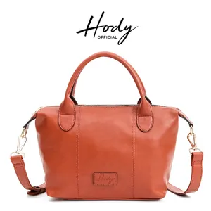 Sac à bandoulière Hody pour femme en cuir microfibre imperméable de 7 pouces, marron, fermeture minimaliste à cadenas, poignée unique, utilisation quotidienne toutes saisons - Product Image 4