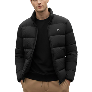 OEM Custom <b>Men</b> Plus Size <b>Winter</b> Quilted <b>Jacket</b> <b>Waterproof</b> Windbreaker Zipper Hoodie Embroidered Casual Snow Wear puffer hiking - Product Image 1