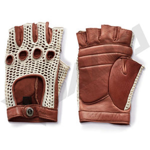Leather Wrist Length <b>Gloves</b> Breathable Retro Style Unlined Spring Summer Outdoor Casual Wear - Product Image 4