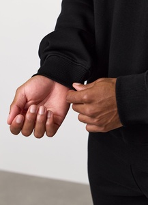 Sweat à capuche pour homme de haute qualité, sur mesure, à demi-zip, en tricot, 100% coton, respirant, pour le printemps - Product Image 3