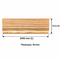 Moulures décoratives en MDF avec placage en noyer noir pour bordures de murs, plinthes, plafonds et panneaux - Moulures en bois