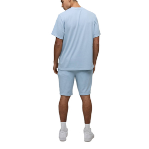 Ensemble de vêtements de sport pour homme, t-shirt à manches courtes en coton et short décontracté, tenue de sport légère pour l'été - Product Image 2