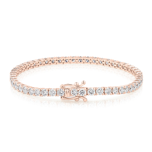 Pulsera de tenis con diamante cultivado en laboratorio de 5.8 CT, certificado IGI, oro blanco de 10K, joyería de lujo, elegante para bodas, fiestas y aniversarios - Product Image 6
