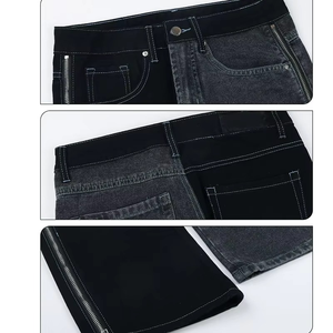 กางเกงยีนส์เดนิมแบบแยกสำหรับผู้ชายกางเกงยีนส์ออกแบบได้ตามต้องการ - Product Image 4