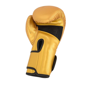 Gants de boxe dorés pour adultes avec sangle de poignet réglable à scratch pour l'entraînement en salle et le sparring - Product Image 4