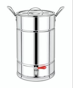 PREMIUM STAINLESS STEEL TEA <b>URN</b> 30 LITER CAPACITY WITH HIGH GLOSS MIRROR FINISH EXTRA <b>LARGE</b> HEAVY DUTY BEVERAGE DISPENSER - Product Image 5