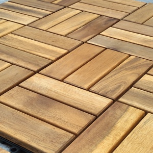 DIY Modern Dual Lock Interlocking Anti-Slip Waterproof Fireproof Water Resistant Square Wood Decking Tile 30x30cm Outdoor Patio - Product Image 3