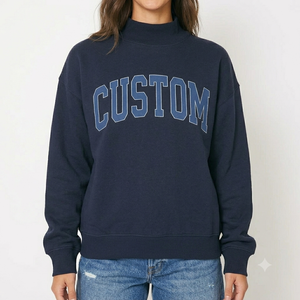 Sudadera Oversize de Cuello Alto para Mujer, Estilo Contemporáneo, Corte Holgado, Producción OEM de Alta Calidad - Product Image 1