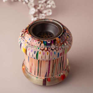 Quemador de Oud de Resina y Madera Árabe Personalizado de Primera Calidad con Tapa de Epoxi Diseñado para Rituales de Bakhoor y Fragancia Religiosa para el Hogar - Product Image 2