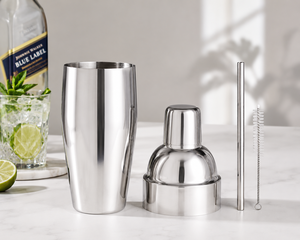 Shaker à cocktails en acier inoxydable avec revêtement PU de 350 ml pour commande en gros, avec paille, qualité alimentaire, mélangeur de bar, fabricant - Product Image 2