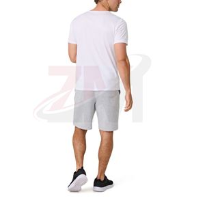 Shorts Bermuda Décontractés pour Hommes de Haute Qualité en Coton Tissé avec Cordon de Serrage Tendance, Poche Latérale Arrière, Teint Uni, Embout Métallique - Product Image 3
