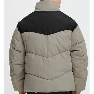 Men Winter Waterproof Zipper Crew Neck Bomber Jacket <b>Fur</b> <b>Trim</b> Eco-Friendly High Quality Custom Made Lightweight Breathable - Product Image 3