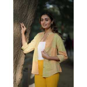 Blusa a Cuadros Multicolor para Mujer, Camisa con Estampado Único - Product Image 4