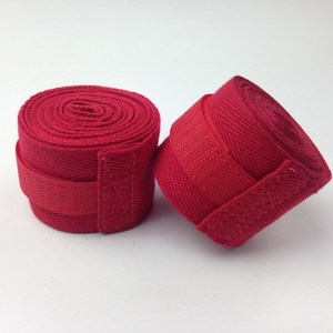 Bandages de boxe personnalisés en gros pour l'entraînement professionnel – Bandes de poignet élastiques en coton de haute qualité, respirantes, double usage - Product Image 2