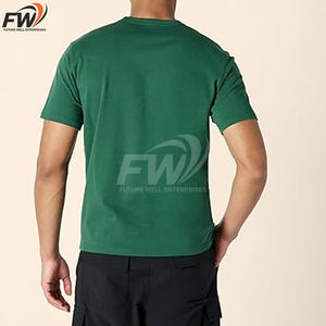 Camiseta de Hombre de Lujo OEM, 100% Algodón, Cuello Redondo, Hombros Caídos, Diseño de Logotipo Personalizado para Fitness, Logotipo Personalizable - Product Image 6