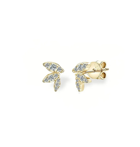 Pendientes de Diamantes Cultivados en Laboratorio de Oro de 18K de Moda, Certificados por IGI, Claridad VVS, Color F, Estilo Vintage para Novia, Venta al por Mayor para Mujer - Product Image 1