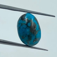Turquoise bleue naturelle, taille ovale 10.20x14.20mm CTS-7.49 pour pendentif, pierre brute, approvisionnement en vrac d'Inde, exportateur