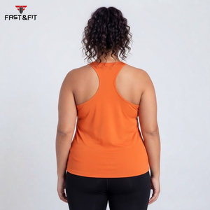100% Cotton Knitted Breathable Quick Dry Comfortable Workout <b>Ladies</b> Athletic Fitness <b>Vest</b> Gym Tank <b>Top</b> - Product Image 2