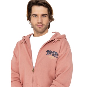 Sweats à capuche zippés surdimensionnés pour hommes avec logo personnalisé DTG imprimé sur coton vierge mélangé coton éponge uni teint avec fermeture à glissière personnalisée - Product Image 1