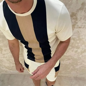 Conjunto de 2 Piezas de Verano para Hombre, Casual, Ecológico, de Lana, Resistente al Viento, de Secado Rápido, Camiseta de Manga Corta y Pantalones Cortos - Product Image 3