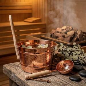 Bol à pédicure vintage en cuivre, bassin décoratif pour soins des pieds, essentiel de spa haut de gamme, finition métallique artisanale - Product Image 3