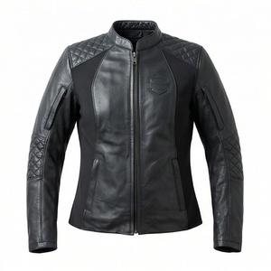 Veste de moto sur mesure pour homme en cuir de vachette avec panneaux extensibles dans quatre directions, équipement de protection pour la conduite, couleur personnalisée - Product Image 1