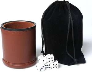 Vaso para Dados de Piel Sintética y Franela, Ecológico, de Alta Calidad, Personalizable, con Capacidad para 5 Dados, Ideal para Bares, KTV, Fiestas, Entretenimiento Familiar y Juegos - Product Image 5